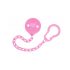 Soother Chain pink 2040